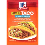 McCormick Mild Taco Seasoning Mix - 30% Less Sodium, 1 oz