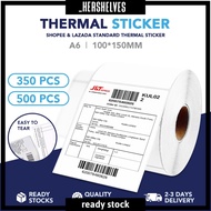 Kurier Sticker 100*150mm GOPACK A6 Thermal Sticker Roll | Airway Bill | Barcode Shipping Label