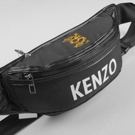 Chest cross-bag, KENZO belly bag compact design with yellow Dragon pattern