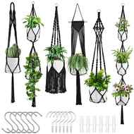 (BVWG) Plant Hangers Macrame Plant Hangers 6Pack Hanging for Indoor Plants W/Hangers Kit Handmade Ma