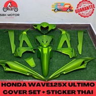 🔥【SBK MOTOR】HLD HONDA WAVE125X Ultimo Cover Set | LMG6 with Sticker | Thai W125X Stripe Motor