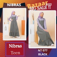 NIBRAS GAMIS REMAJA NT 77 BLACK / NIBRAS TEEN GAMIS REMAJA TERBARU