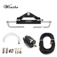 Winibo Outboard Engines up to 150HP Hydraulic Steering Kit for Boat with Helm PumpCylinder and Tubes