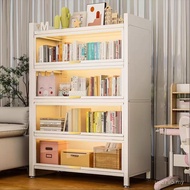 Storage Storage Cabinet Household Storage Cabinet Anti-dust Display Steel Bookshelf with Door Lockin