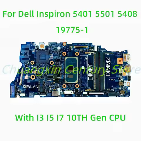 Suitable for Dell Inspiron 5401 5501 5408 Laptop motherboard 19775-1 with I3 I5 I7 10TH Gen CPU 100%