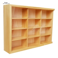 KAYU Scale 38-46 Wooden Display Case - 12-Slot Wooden Diecast Rack - 43-scale