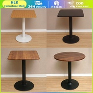 Commercial Walnut Round Square Table, Restaurant Coffee Table Chair Set 60CM-70cm