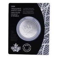 2024 加拿大珍藏楓葉北極熊加鑄版1盎司銀幣(首鑄及卡冊)