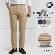 🇲🇾 DESINCE Casual Long Pants Smart Men Business Trousers Formal Pant Office Wear Clothing Bottom MP 