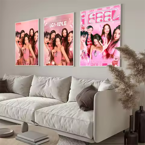 kpop G-Gidle Poster Classic Vintage Posters HD Quality Wall Art Retro Posters for Home Room Wall Dec