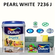 7236J PEARL WHITE ( 5L ) DULUX INSPIRE INTERIOR SMOOTH SHEEN PAINT