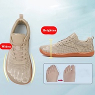 Men Shoes Wide Barefoot Mesh Shoes Breathable Foot Swollen Shoes Suitable for Diabetes Foot, Thumb Valgus, Big Foot Bone, Wide Foot, Deformed Foot