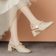 VS W26-6 Imported Women's 5.5cm Heels, Women's Slingback High Heels, Imported Women's Work Shoes