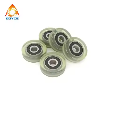 1pcs OD 22mm Low Noise PU Bearing Roller 5x22x7 PU62522-7 Polyurethane Pulley 5*22*7 Door Window Gla