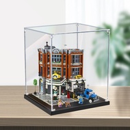 Lego Acrylic Display Box MY | For 10264 Corner Garage, Popmart Labubu Zimomo & Sneakers (Kotak Pamer