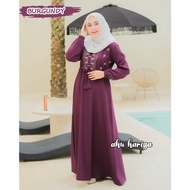 Gamis Syafira Bordir ORI AKU KARISSA / Syafira Dress Aku karissa ORI /