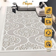 Myna | 3XL Non-Slip Luxurious Safety Bedroom Rugs Washable Living Room Carpet