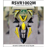 Honda RS150 RS150R V1 Supra GTR-150 (2) Cover Set Sticker Tanam Rapido New