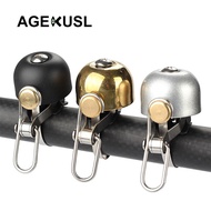 AGEKUSL Bike Bell Handlebar Ring Horn For Brompton Dahon Folding Bicycle Mini Metallic Bell 1Pc