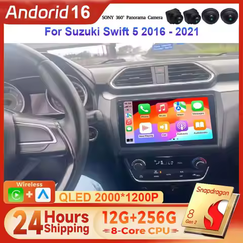 Android 16 For Suzuki Swift 5 2016 - 2021 Car Radio Head Unit Auto BT Stereo Multimedia Video Monito