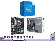 Intel Core 14th GEN i5 Processor i5-14400 or i5-14500 with ASUS PRIME B760M-K D4 DDR4 MATX LGA1700 Motherboard