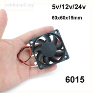 6cm DC 5V 12V 24V 60mm 6015 Fan 6cm Cooling Fan Cooler Computer PC CPU Case Power Supply XH2.54 2Pin
