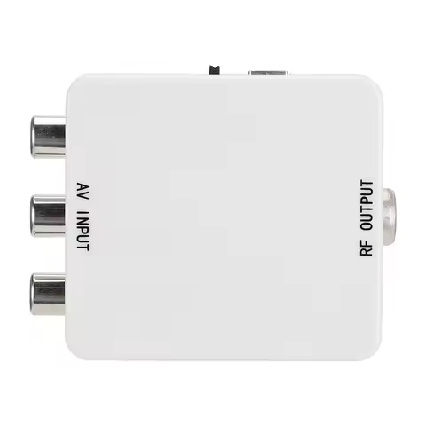 AV to RF Mini Video Converter Box Driver- Adapter TV Signal Switcher 67.25Mhz 61.25Mhz Mini Video Co