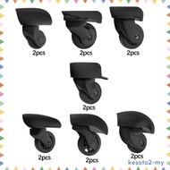 [Kesoto2] 2 Pieces Luggage Replacement Wheels Luggage Accessories Mute Suitcase Wheels