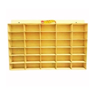 Hotwheels plywood display rack contains 24 slots & 30 slots, 1:64 scale