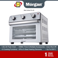 Morgan Air Fryer Oven (22L/1500W) 6-Fuctions Included Air Frying &amp; Timer up to 60Min Air Fryer Oven Mao-Vortex Pro 22