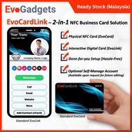 Standard EvoCardLink: Your Ultimate NFC Digital Business Card / Name Card NFC / NFC ID Card / Digita