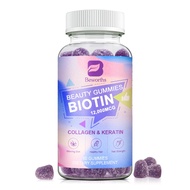 Beworths Biotin Gummies 12000mcg with Biotin Collagen Keratin Chlorophyll Zinc and Vitamin A B6 B12 