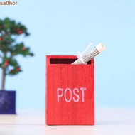SA0HCR Mail Box DIY Wooden 1/12 Newspaper Retro Miniature