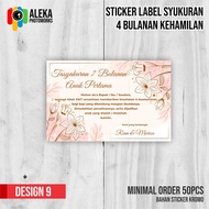 Pregnancy Thanksgiving Label Stickers 4 Months - 7 Months