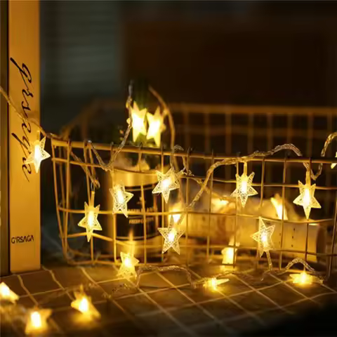 1M/3M/6M/10M LED Star Fairy Garland String Lights Novelty For New Year Christmas Wedding Home Indoor
