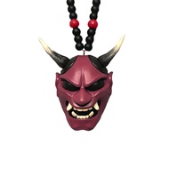 Samurai-Kabuto Helmet Hannya Japanese Oni Car Rear View Mirror Charm Japanese Ghosts Hanging Ornamen