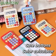 QUINTON Colorful Calculator, Cartoon Buttons 8 Digits Mini Scientific Calculator, Finance Lightweigh