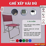 Ghế Câu Cá Mini Địa Hình Vải Dù Khung Inox Gấp Gọn Để Du Lịch Dã Ngoại Cắm Trại Camping Ngoài Trời, 