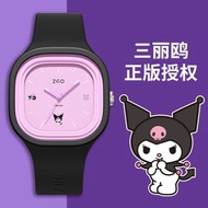 三麗鷗酷米聯名手錶💕女 大錶盤簡約指針 學生女孩禮物石英表智能手錶