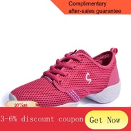 YQ51 Dance Fiber（Wuqian）Shoes for Square Dance Women's Sports Shoes Mesh Breathable Dance Shoes Aerobic Shoes Sports Fit
