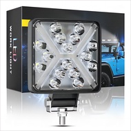 Car Accessories square led work car light 48W 50MM Thickness LED universal style auxiliary light 4in