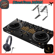 Pioneer DJ DDJ-REV1 DJ Controller with Selectable Headphone Stand Set - Compatible with Serato DJ an