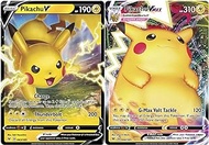 Pokemon Vmax Card Set - Pikachu VMAX 44/185 &amp; Pikachu V 43/185 - Vivid Voltage - Ultra Rare Card Lot