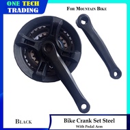 Crank Set For MTB With Arm for Mountain Bike Ordinary Alloy and Steel Teeth:  24-34-42T 7/8/9 Speed