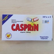 CASPRIN ASPIRIN 100mg VEGETABLE CAPSULE 30's/STRIP