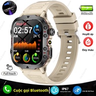 Đồng Hồ Thông Minh Quân Sự Mới 2025 Dành Cho Nam Chống Nước IP68 5ATM Theo Dõi Thể Dục Thể Thao Ngoà