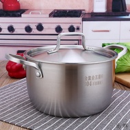 ST/🎀Too Thick with Dual-Sided Stockpot304Five-Layer Steel Non-Stick Steamer Household Saucepan18/20/22/24/26cm TR2Z