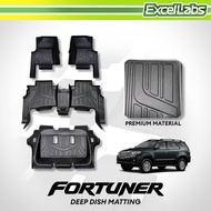 Toyota Fortuner 2016 to 2026 V4 5D OEM Deep Dish Matting ( Car Accessories )