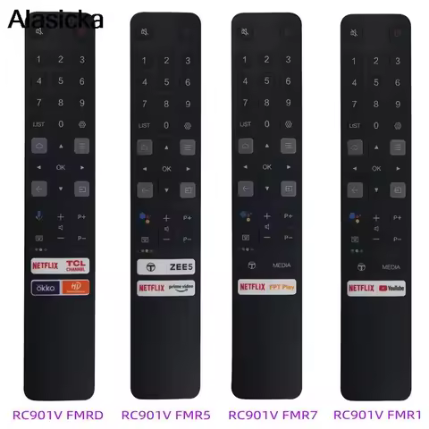 Remote Control RC901V for TCL Replaced Smart TV Remote Control RC901V FMR1 FMR5 FMR7 FMRD Without Vo