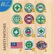EMBORIDERY PACTHES | SAFETY FIRST & EMBROIDERY PATCHES | ZERO HARM EMBROIDERY PACTHES | EMBROIDERY L